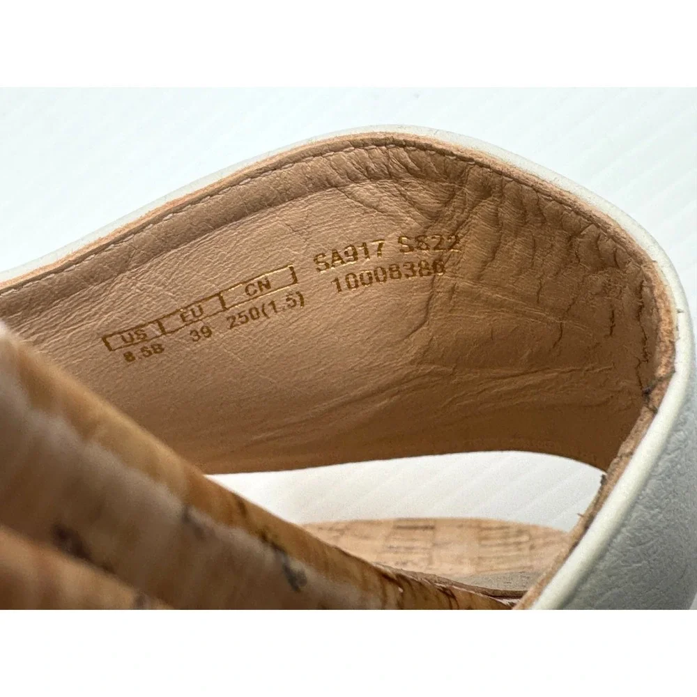 Stuart Weitzman‎ Summer Wedge Women 8.5 EUC $375 Leather  Slide Sandals Platform - Picture 7 of 10